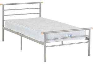 Seconique Orion Silver Metal Bed 3FT Single 4FT Small Double 4FT6 Double (6080280428718)