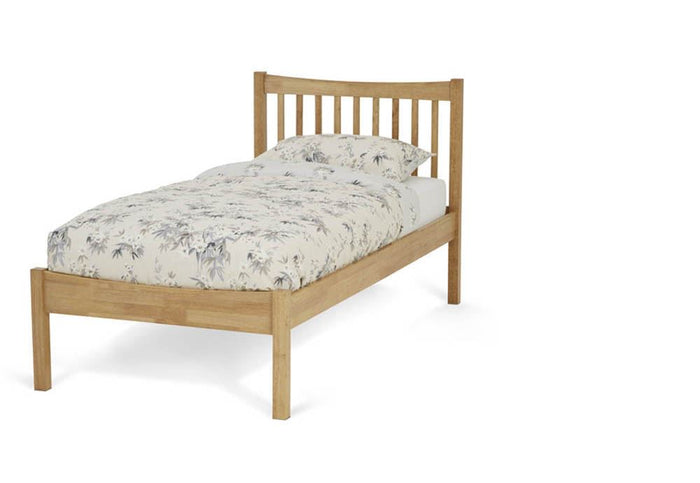 Serene Alice Honey Oak Opal White Hevea Wooden Bed 3FT 4FT Double 5FT 6FT
