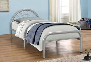 Birlea Solo Silver Steel Metal Bed Frame 3FT Single - 90cm (5595933868198)