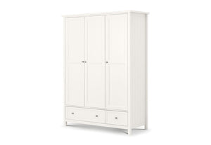 Julian Bowen Maine Dove Grey Pure White 2 Door 1 Drw and 3 Door 2 Drw Wardrobe (6600339685550)