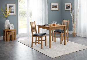 Julian Bowen Coxmoor Oiled Oak Square Dining Table (5805836599462)
