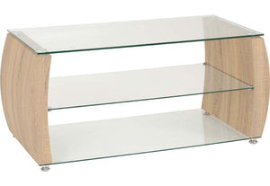 Seconique Monza Light Sonoma Oak with Glass TV unit (5756206448806)