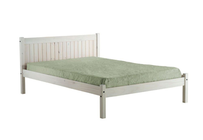 Birlea Rio Pine, White Wooden Bed Frame 3FT Single, Small Double and Double