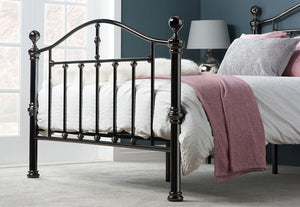 Birlea Victoria Black Nickel Steel Metal Bed Frame 4FT6 Double and 5FT King Size (5597591863462)