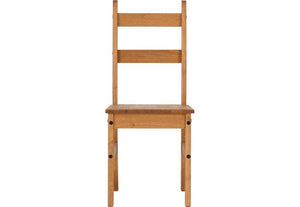 Seconique Corona Distressed Waxed Pine Budget Dining Set Table + 4 Chairs (5718943629478)