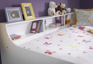 Julian Bowen Grace Matt White Day Bed with Premier Mattress and Underbed Drw (6570310041774)