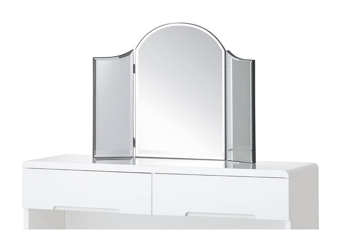 Julian Bowen Canto Clera Glass Curved Dressing Table Top Mirror