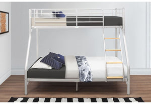 Birlea Nexus Silver Fixed Ladder Triple Sleeper Bed (5629837541542)