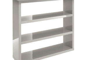 LPD Furniture Puro High Gloss White, Charcoal, Cream and Stone Bookcase (6164279656622)