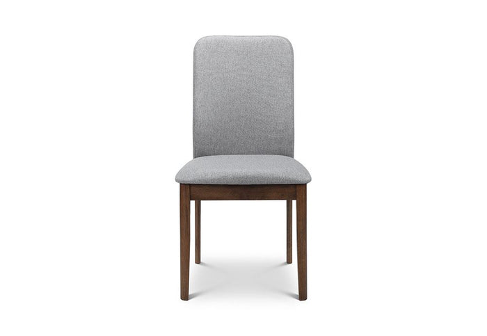 OSD Berkeley Grey Linen and Walnut Dining Chair (Set of 2)