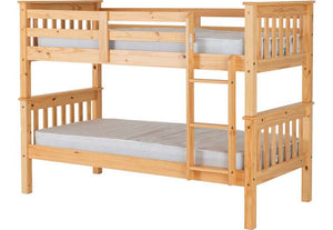 Seconique Neptune Oak & White Bunk Bed (5649286496422)