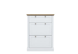 LPD Devon Oak/White, Oak/Charcoal & Oak Shoe Cabinet (6169326092462)