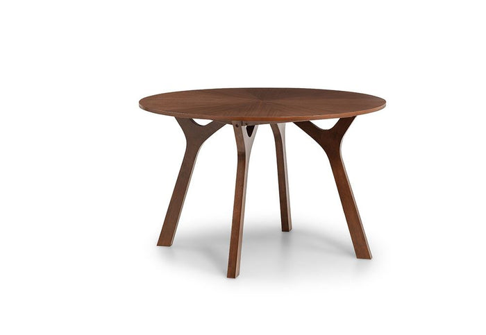 Julian Bowen Huxley Walnut Round Dining Table