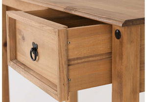 Seconique Budget Distressed Waxed Solid Pine Mexican Study Desk (5737702097062)