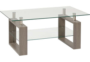 Seconique Milan Light Charcoal and Sonoma Oak Effect Coffee Table (5762105508006)