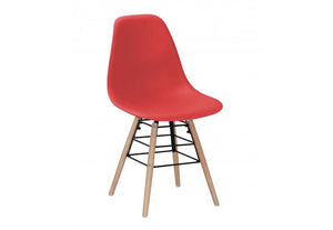 Heartlands Lilly Black Plastic (PP) & Solid Beech Legs Dining Chair (7485996236974)
