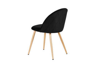 LPD Furniture Venice Black, Green, Grey & Pink Fabric Dining Chair (6074423804078)