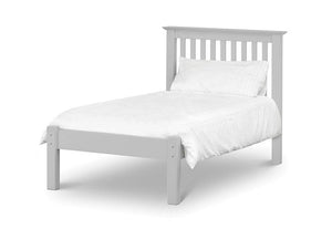 Julian Bowen Barcelona Dove Grey Low Foot End Wooden Bed 3FT Single 4FT6 Double (5641502654630)
