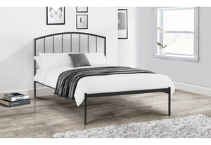 Julian Bowen Onyx Satin Anthracite Metal Bed 3FT Single 4FT6 Double 5FT King (5641786556582)