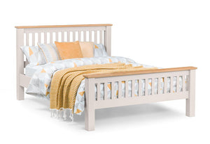 Julian Bowen Richmond Solid Oak High Foot End Wooden Bed 4FT6 Double 5FT King (5644964790438)