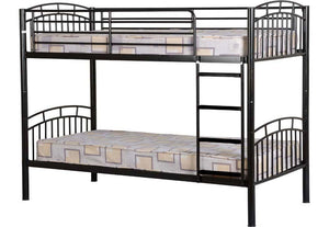 Seconique Ventura Black & Silver Bunk Bed (6976477757614)