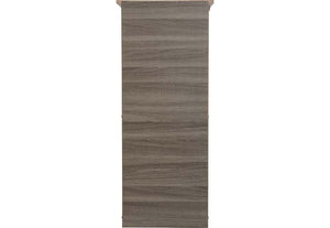 Seconique Lisbon Black Wood Grain and Light Oak 5 Drawer Narrow Chest (5774934442150)