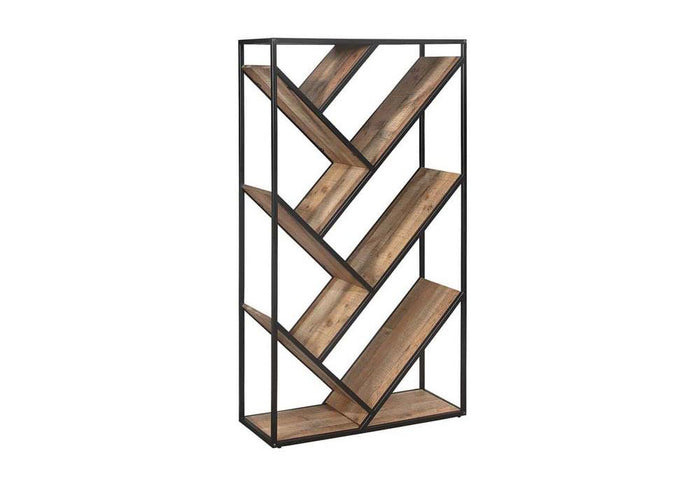 Birlea Urban Rustic Wood Effect Diagonal Bookcase