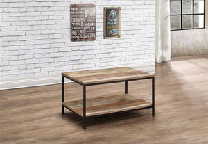 Birlea Urban Rustic Wood Effect with Black Metal Frame Coffee Table (5596158001318)