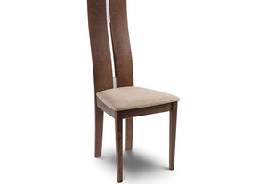 Julian Bowen Cayman Solid Beech Walnut Dining Chair (5633575321766)