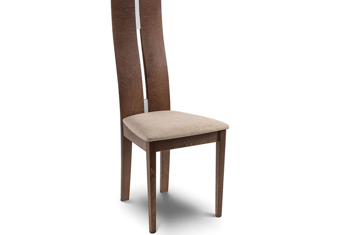 OSD Cayman Solid Beech Walnut Dining Chair (Set of 2)