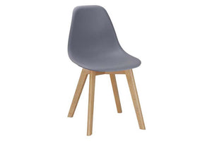 Heartlands Belgium Black Grey White Yellow Plastic (PP) wBeech Legs Dining Chair (7485880271022)