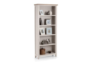 Julian Bowen Richmond Elephant Grey 5 Shelf Tall Bookcase (5671480230054)