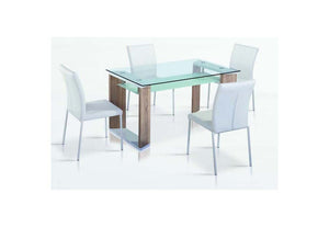 Heartlands Zola Chrome White PU Dining Chairs (7486029463726)