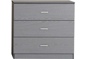 Seconique Felix Grey 3 Drawer Chest (5727974457510)
