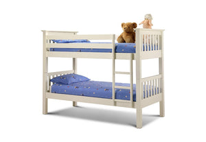 Julian Bowen Barcelona Antique,White Bunk Bed (5638973161638)