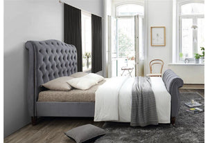 Birlea Colorado Grey Upholstered Fabric Bed 5FT King and 6FT Super King Size (5597417046182)