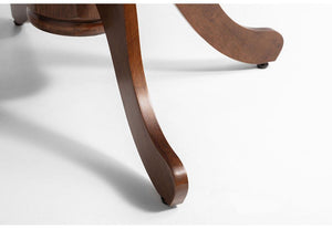 Julian Bowen Canterbury Mahogany Round to Oval Extending Table Dining Table (5801747611814)