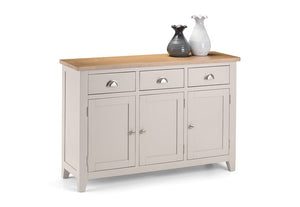 Julian Bowen Richmond Elephant Grey 3 Drawer 3 Door Sideboard (6542910193838)