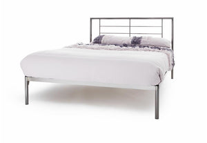 Serene Zeus Nickel Black Nickel Metal Bed 4FT Small Double 4FT6 Double (6684861857966)
