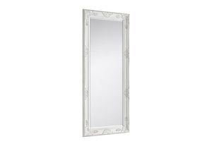 Julian Bowen Palais Matt White Rectangular Lean-to Dress Mirror (5801698001062)