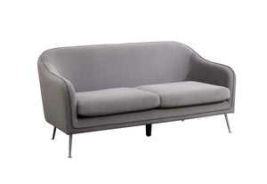 Birlea Novello Grey Upholstered Fabric Sofa 2 Seater and 3 Seater (5699227680934)