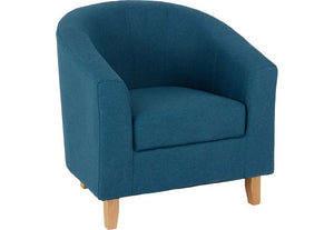 Seconique Tempo Dark Brown,Grey,Mustard,Petrol Blue, Red & Sand Fabric Tub Chair (5727871467686)