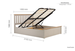 Birlea Phoenix Wooden Ottoman Bed 4FT Small Double, 4FT6 Double and 5FT King (5597605527718)