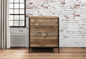Birlea Urban Rustic Oak Effect 4 Drawer Chest, 6 Drawer Chest and Merchant Chest (5600406601894)