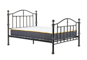 Birlea Victoria Black Nickel Steel Metal Bed Frame 4FT6 Double and 5FT King Size (5597591863462)