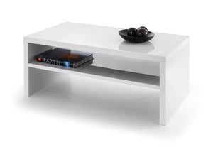 Julian Bowen Metro White and Grey High Gloss Coffee Table (6542894530734)