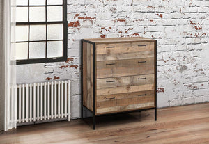 Birlea Urban Rustic Oak Effect 4 Drawer Chest, 6 Drawer Chest and Merchant Chest (5600406601894)