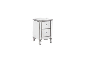 Birlea Elysee Mirrored Glass 2 Drawer Bedside Table/ Nightstand/ Bedside Cabinet (5595942092966)