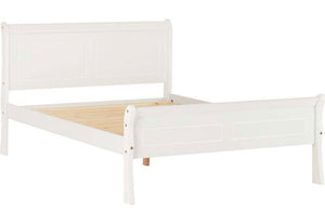 Seconique Georgia White Wooden Bed 3FT Single 4FT6 Double 5FT King Size (5674774659238)