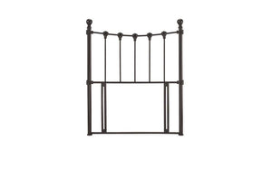 Serene Marseilles Black Ivory Gloss Metal Headboard 3FT 4FT 4FT6 5FT 6FT (7567139668142)